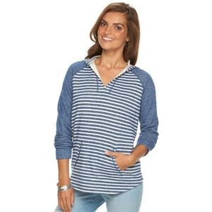 Chaps Striped Hoodie Size XL